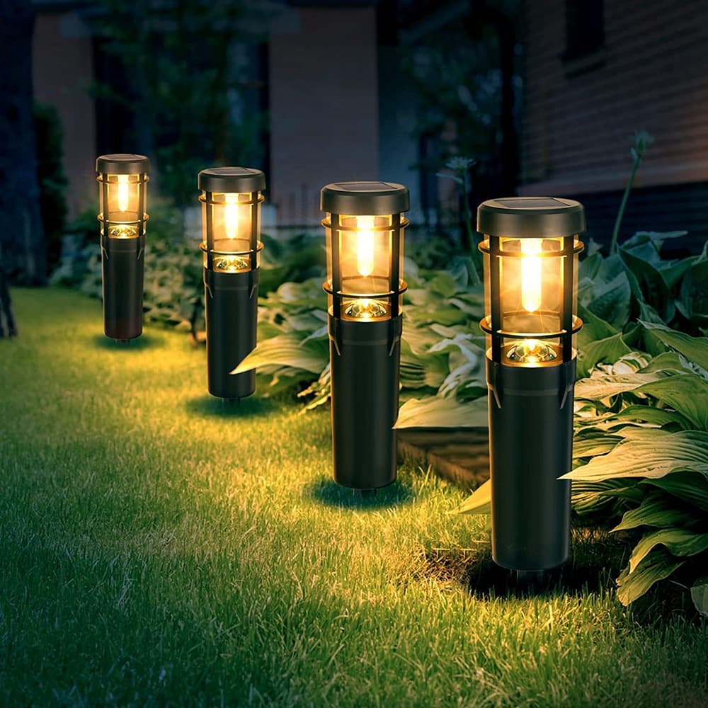Hot Sale IP65 Outdoor Garden LED Lawn Bollard Lights Solar Pathway Lights with High IP Rating for Lawn & Garden Use