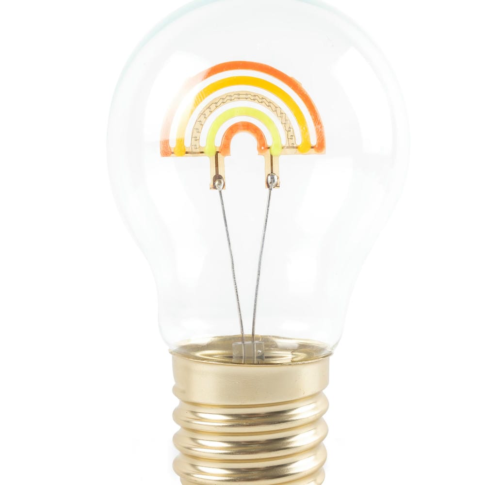 Manufacture Led Night Bulb E40 with rainbow Tree Father Christmas Shape for Kids