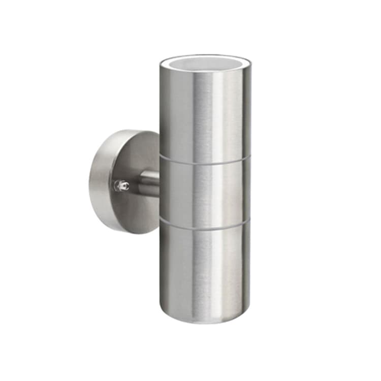 High Quality Stainless Steel Body IP54 220V 50HZ GU10 Outdoor Wall Light Tempered Glass 3-Year Warranty 2x35W 2700K Soft Warm
