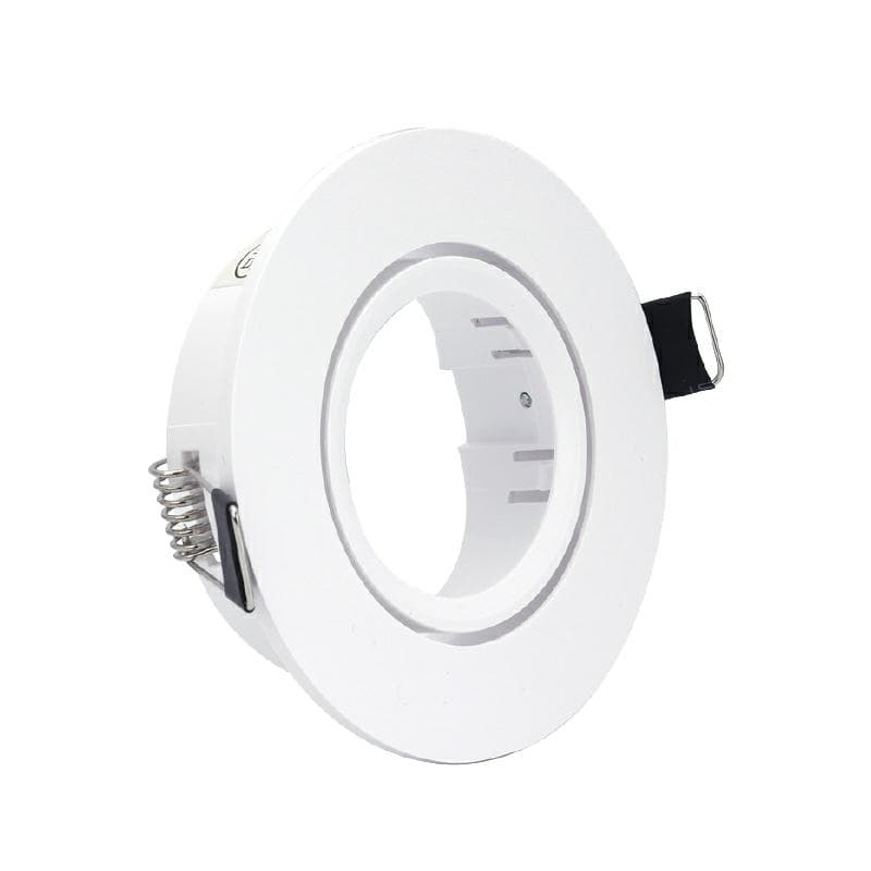New Recessed Led GU10 Mr16 Spot Light PC Round Shape Fixture Frame LED Spot Light Housing