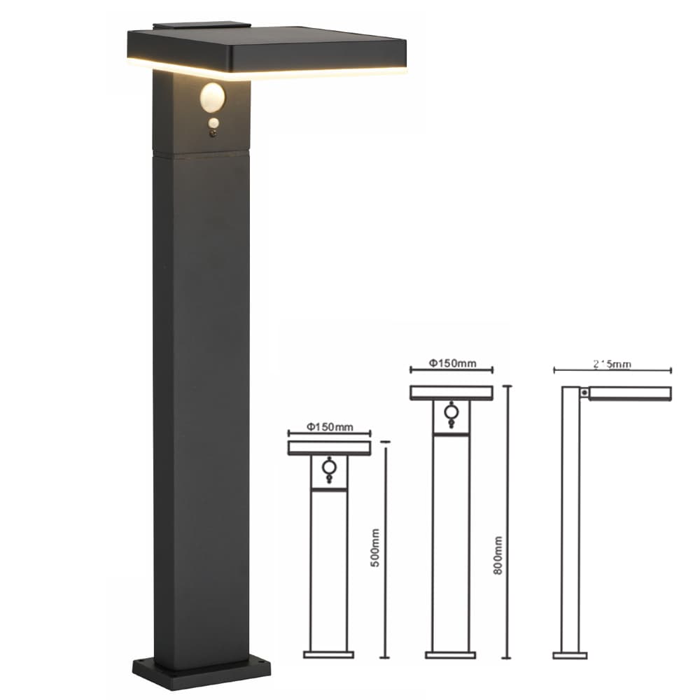 Solar Powered Outdoor Pathway Decoration Landscape Waterproof Lawn Lamp Solar Spot Lights Led Solar Bollard Garden Lights