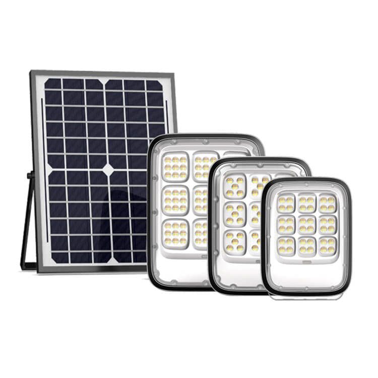 High Quality Aluminum IP65 Solar LED Flood Lights Remote Control Outdoor Waterproof Adjustable Color Temperature Garden Lighting