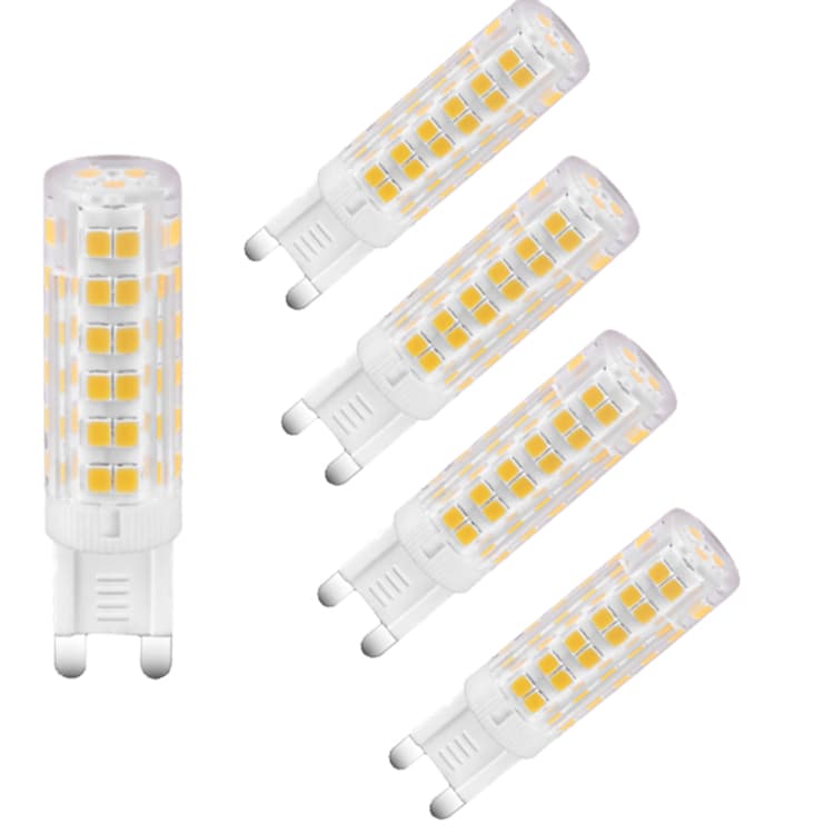 G9 Series Ceramic PC Shell Clear 75 Chips AC DC 12V 2835 88 Ra80 2700K 6500K 4.5W 450lm LED SMD Bulb LED G9