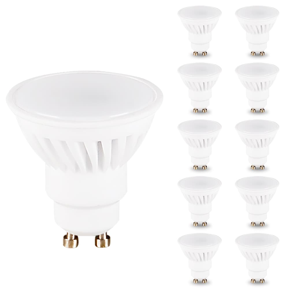 High Quality 10W GU10 MR16 LED Spot Light Modern Design 120 Degree Cold/Warm White AC DC LED Bulb Spotlight Plastic Body