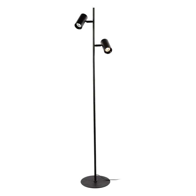 Black Modern Nordic LED Floor Lamp with Angle Adjustable Book Reading Stand 360 Height Iron Body and Metal Shade E27 Base
