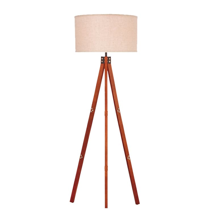Nordic Modern Design Luxury Wooden Indoor LED Floor Light Creative Corner Standing Light for Living Room or Bedroom