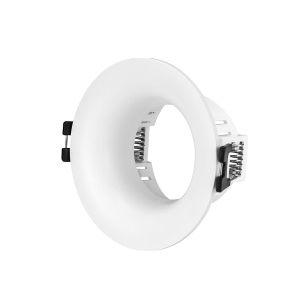 Anti Glare Downlight Housing LED GU10 Spot Light Fixture MR16 Module Fitting Frame Rounded Recessed Led Downlight