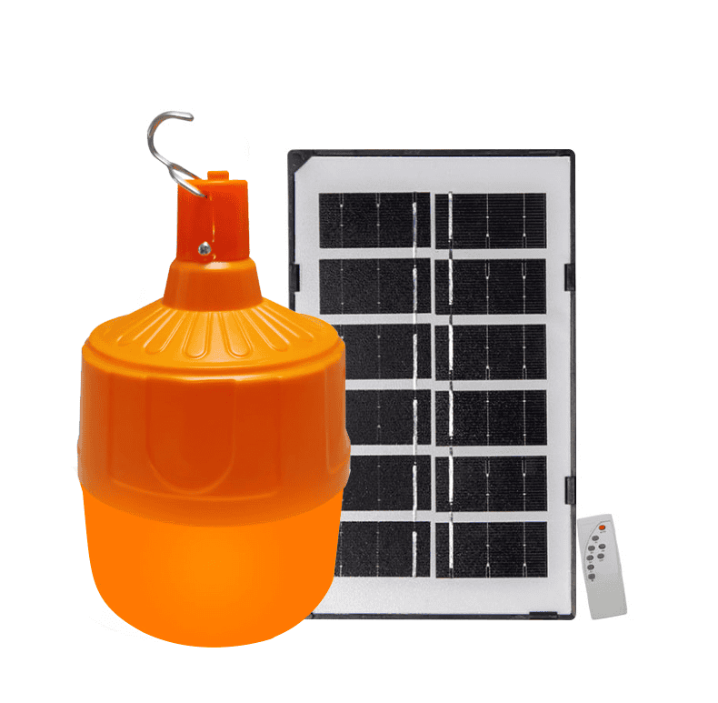 LED Bulb with Light Sensor Solar Powered & USB Rechargeable Waterproof IP65 for Garden Mosquito Repellent Camping Light