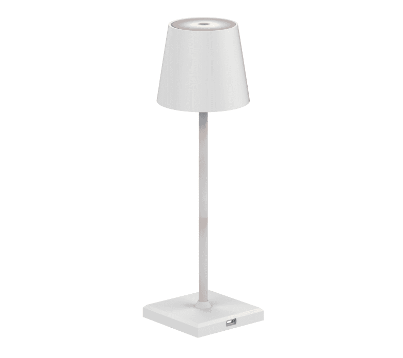 Modern Rechargeable DC LED Desk Light with Touch Dimmer CCT 3000-6500K Aluminum Body for Reading Room