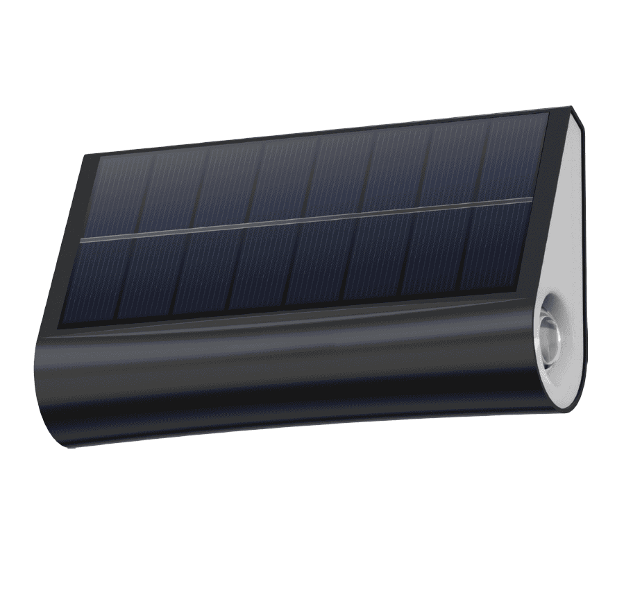 LED Polycrystalline Waterproof Solar Stair Lamp Pathway Light Outside Wall Mounted LED Wall Light Solar Garden Lamp