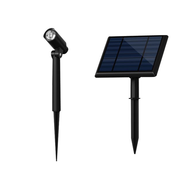 Modern Outdoor Activated Spike Wall Lamp Garden LED Solar Powered Light