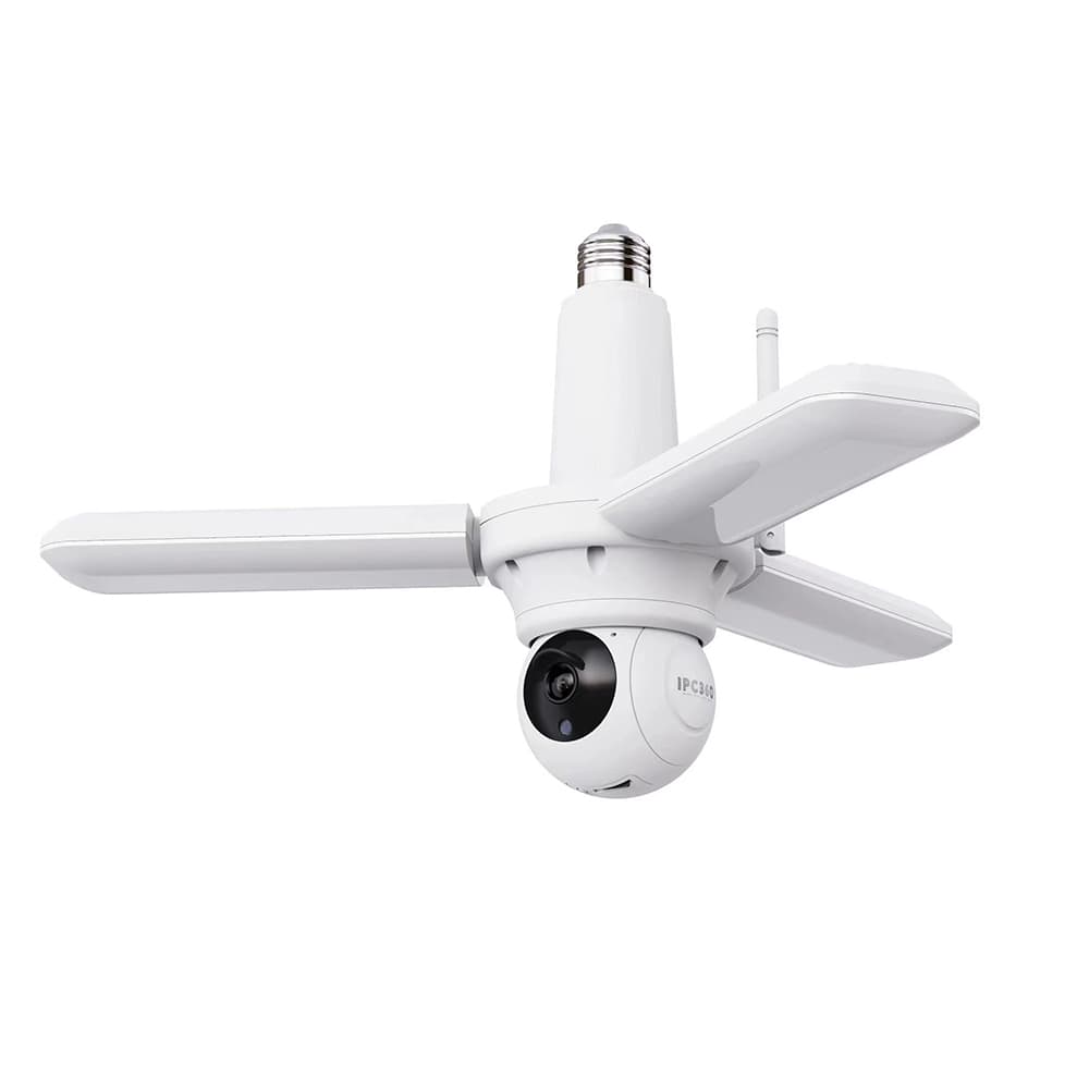2024 New 4MP Bulb 360 Camera with E27 Light 30W Home Smart Garage Security Phone App With Human Detection