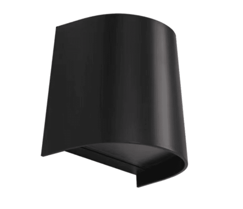 One Head Home External GU10 Holder Waterproof PC Style Black Light Decoration Outdoor LED Wall Lamp Housing