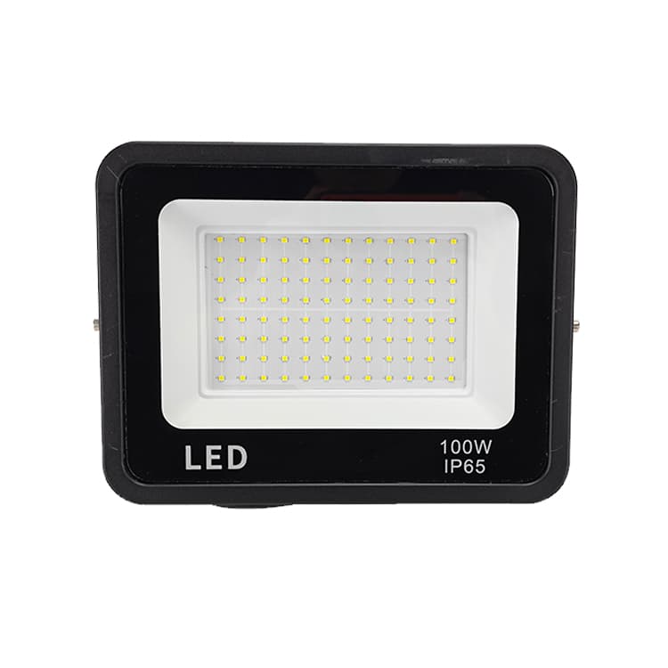 50W 100W 200W 300W 400W IP65 Waterproof Led SMD Exterior Wall-Mounted Flood Light with Slim Stainless Steel Reflector