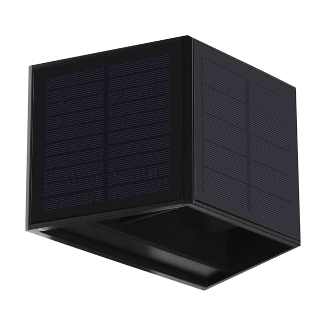 LED Solar Wall Lamp IP44 Waterproof Outdoor Garden Corridor Light 3000K Warm White 120 Beam Angle 25000 Hours CRI80