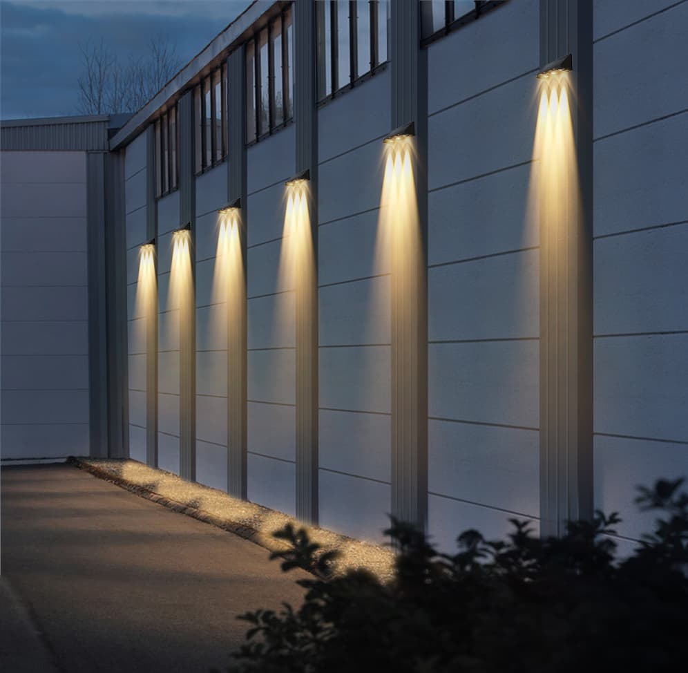 Artistic Modern Outdoor Waterproof LED Solar Light Wall Lamp Corridor Villa Decor Solar Garden Light Atmosphere Light