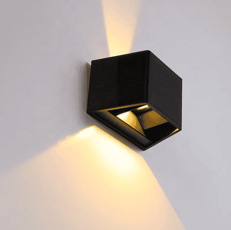 2025 LED Solar Wall Light with UP&Down Lighting IP44 Waterproof for Porch and Garden Use LED Solar Wall Light