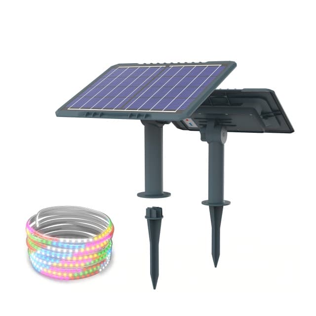 Led Solar Strip Light IP65 Waterproof Color Temperature 3000K with Remote Control Festival Decoration Solar Strip Light