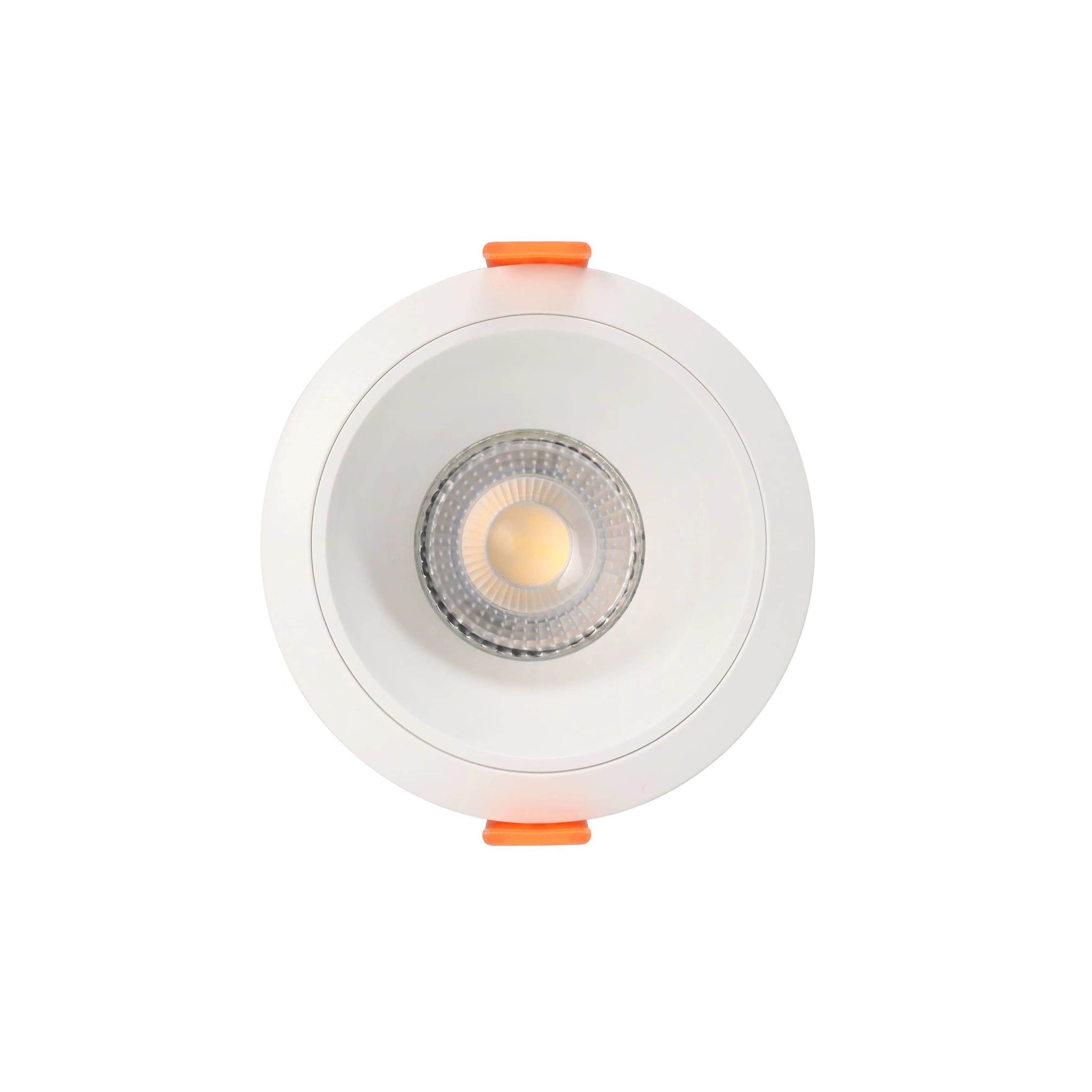 New Recessed LED Downlight White Black Round Anti-glare Multi-color Spot Light with MR16 GU10 Cut Hole 75mm Frame Fitting
