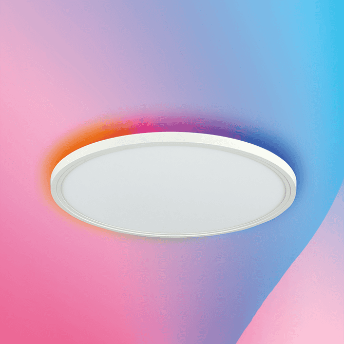 Smart Home Lights LED Ceiling Lamp 24W/30W CCT High Lumen 3 Years Warranty Round Side-lite Surface Mounted Dimmable Light