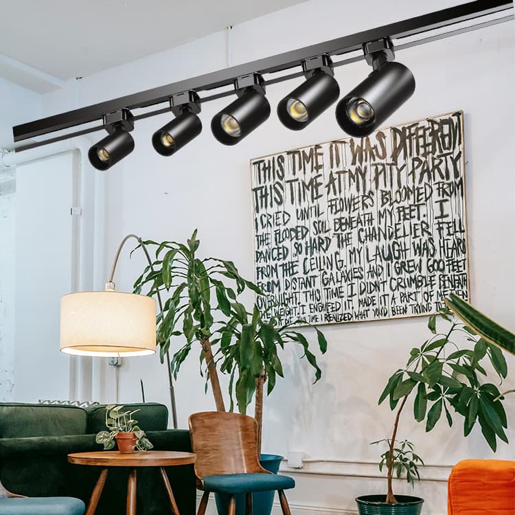 Commercial Indoor Track Light Ceiling Dimmable Rail Lighting 3W 5W 7W 9W 12W CCT Track Spotlight