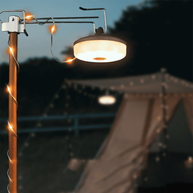 Rechargeable RGBW+3CCT Magic Cool Camping Light 10 Meters LED Strip ABS Lamp Body for Outdoor Camping