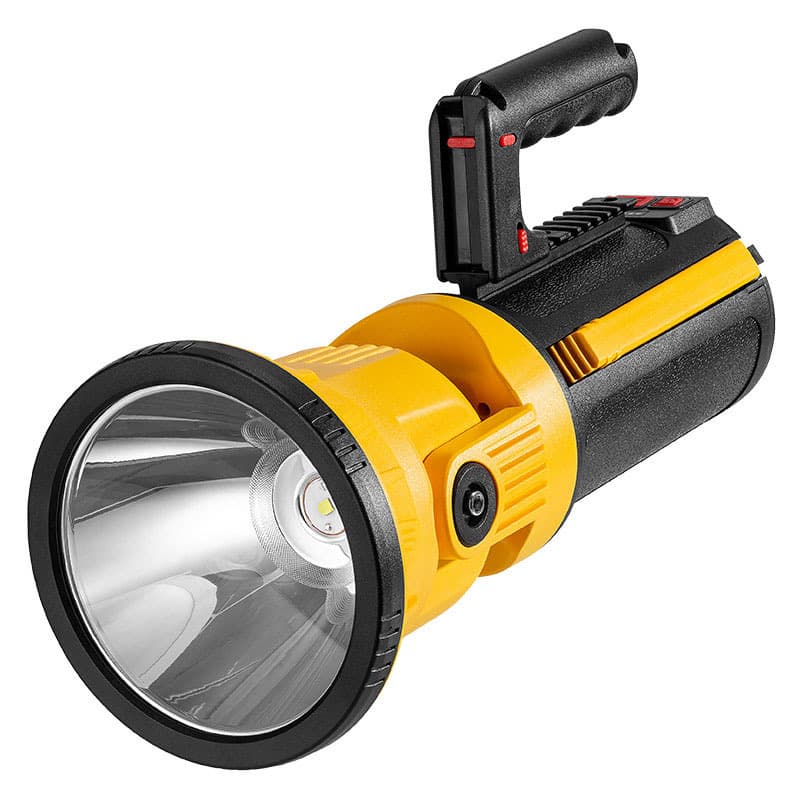 USB Rechargeable LED Flashlight 180 Degree Rotatable Hook with Hidden Bracket ABS Material Waterproof Feature Torch Type