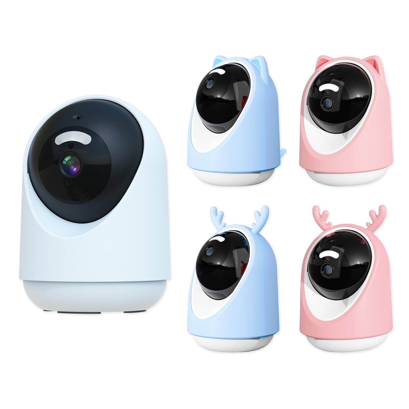 Tuya App Home Security Camera Privacy Mode Wireless Smart Video Cameras Baby Monitor Two-way Video with Night Vision Monitors