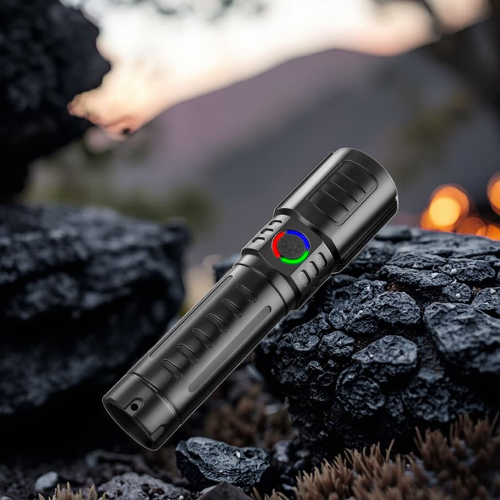 Small USB/TYPE-C LED Flashlight ABS Battery Rechargeable Camping Light & Lighting Product