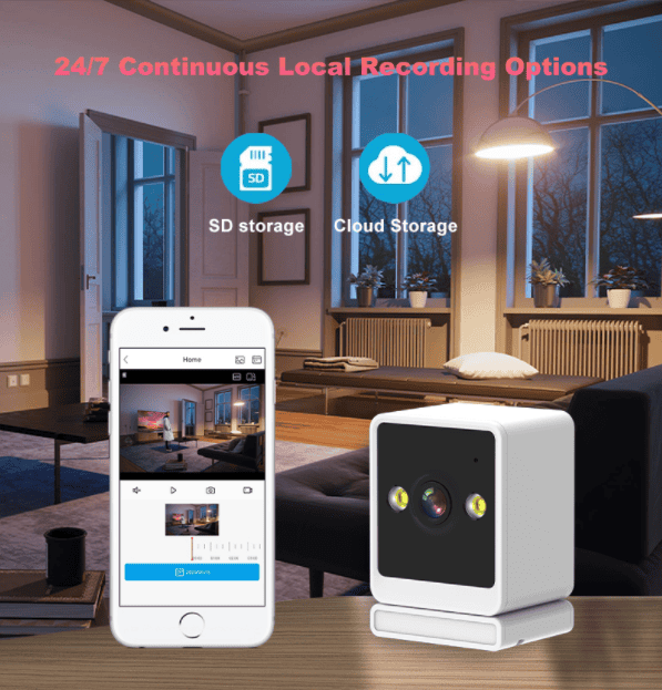 Tuya Wifi Security Network Cameras 3MP Voice Monitoring, Intercom, Motion Detection, Humanoid, Voice Detection Alarm