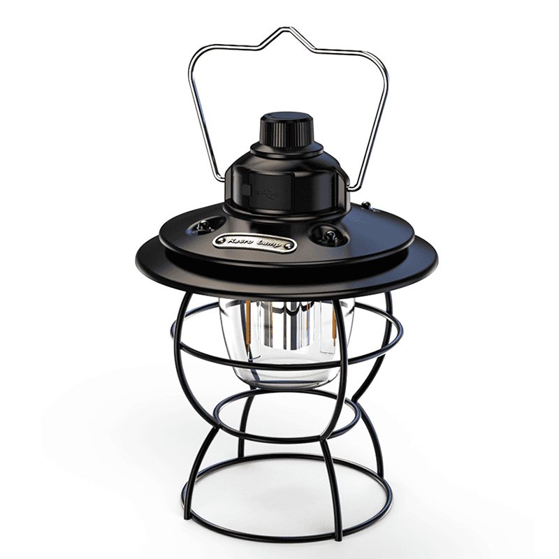 Everstar USB Type-C Rechargeable LED Lantern Warm White Vintage Camping Light Dimming Feature for Outdoor Emergency Hurricane