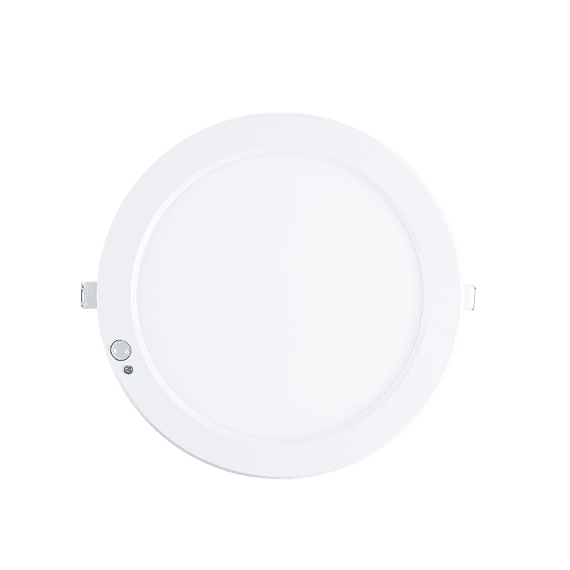 Everstar Modern Economic Small Panel LED Light Adjustable Power 3CCT with Motion PIR Sensor IP65 SMD2835 Lamp Body Made of PC