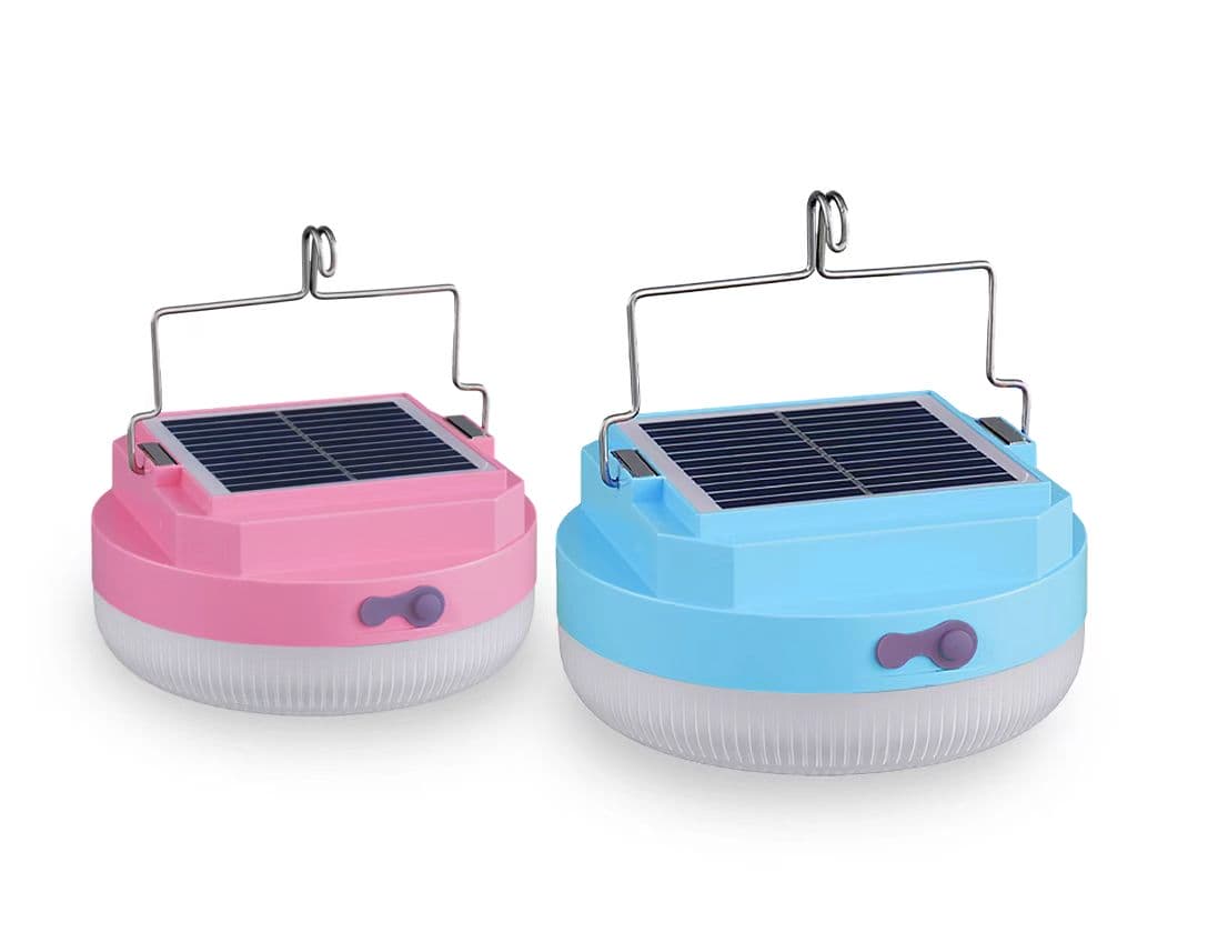 Everstar Rechargeable USB Solar Outdoor Camping Lantern Mini Portable Tent Lamp Flashlight with Hanging Feature Garden Lights