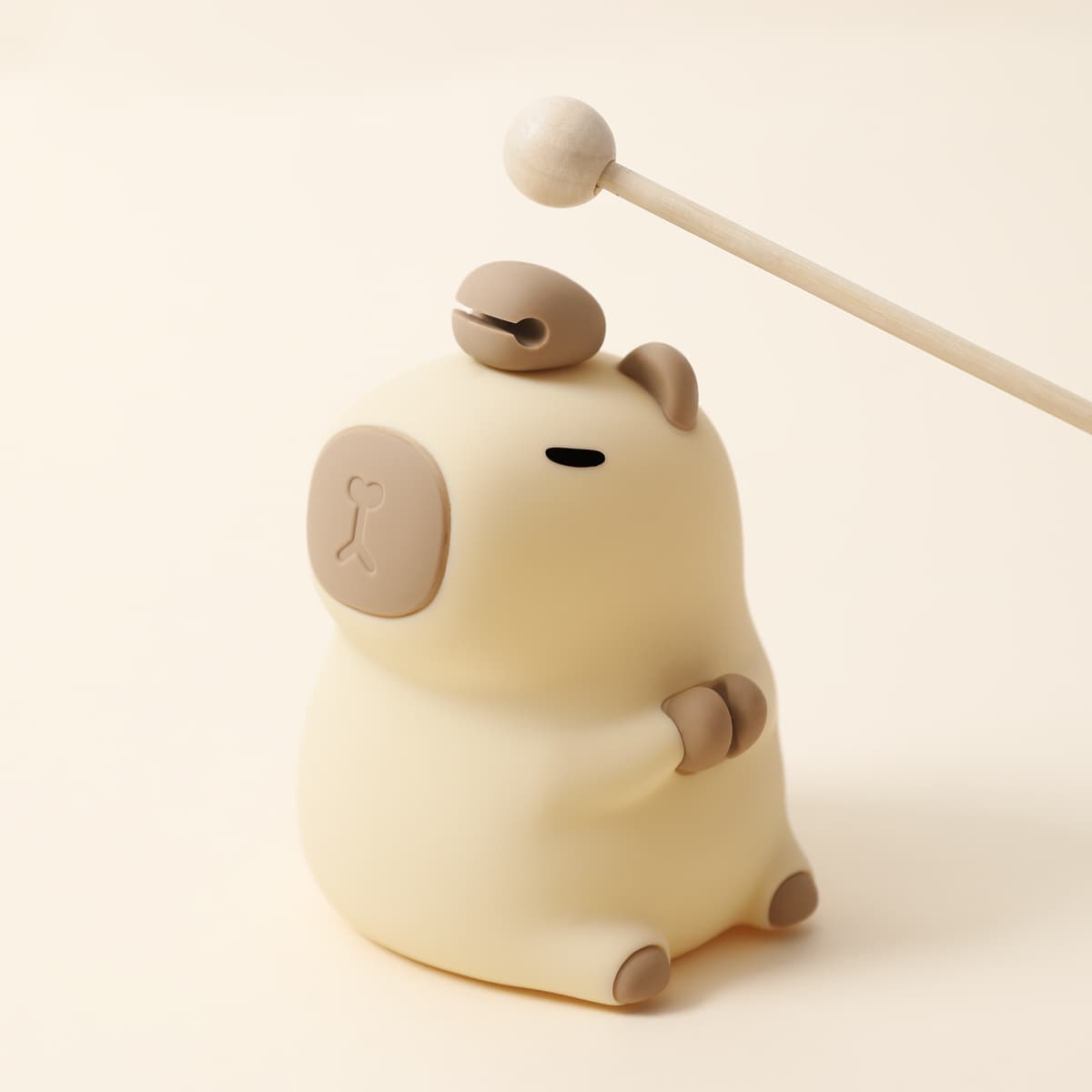 2025 Hot Sale Modern Design Cute Capybara Night Light USB Rechargeable Animal  Touch Control Silicone Lamp with LED Light