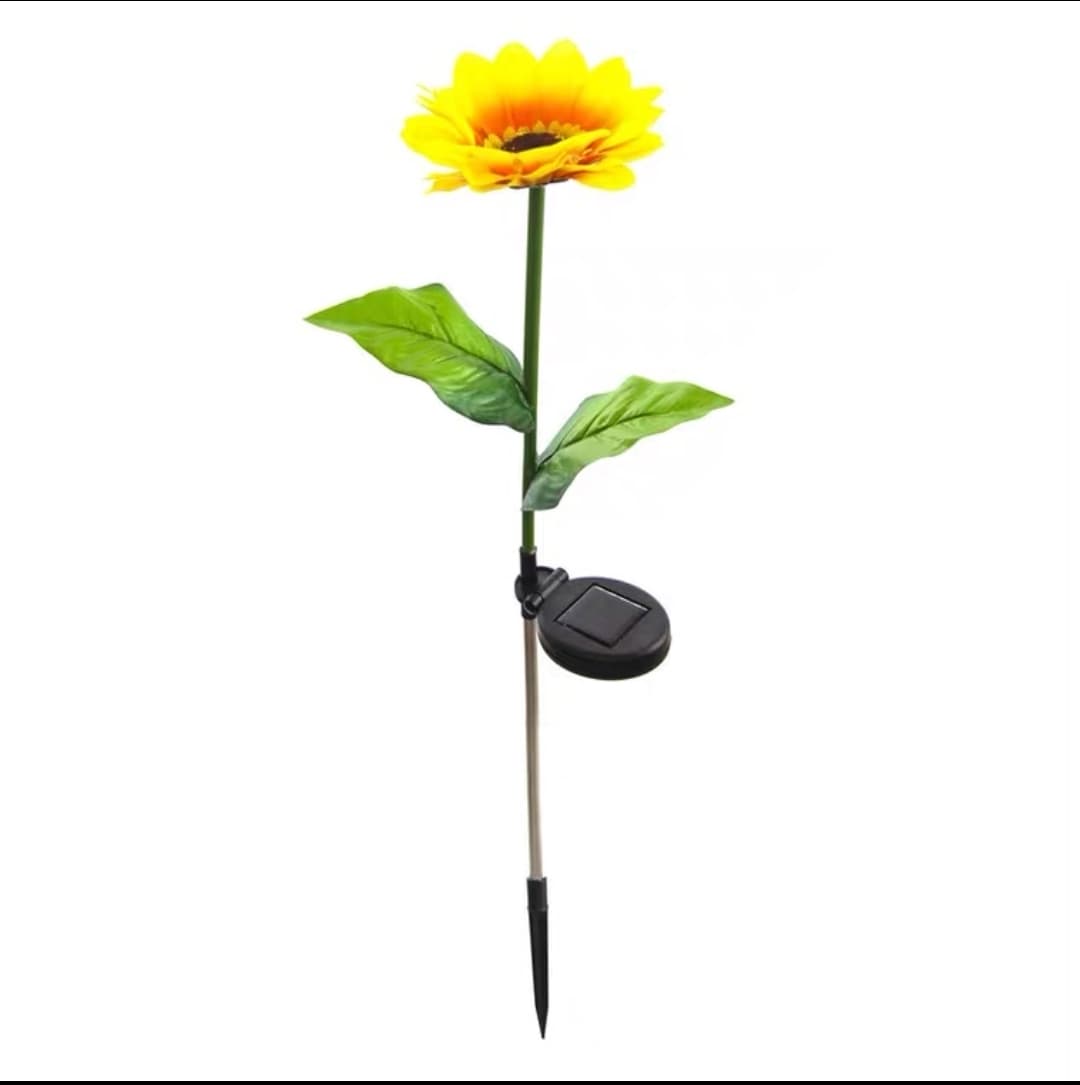 2025 New Beautiful Solar Energy Simulation Flower LED Lights for Garden Decoration