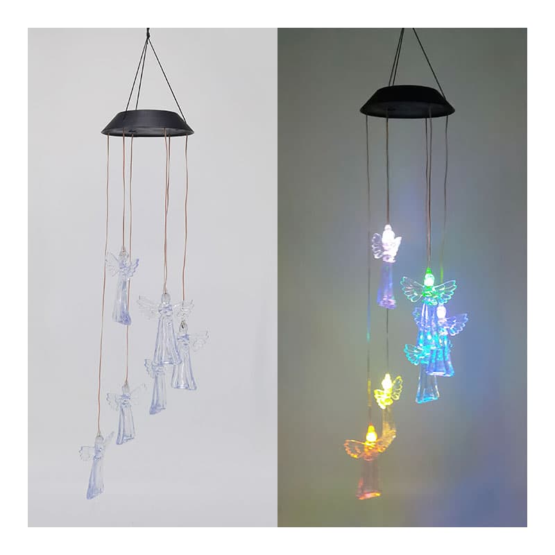 2025 New Outdoor Solar Wind Chime Lampara Beautiful Lighting Decoration Product