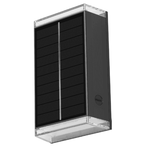 Outdoor Solar Lamp with Elegant Design LED Solar Garden Light Waterproof Feature Cylinder Shape Body Material PC