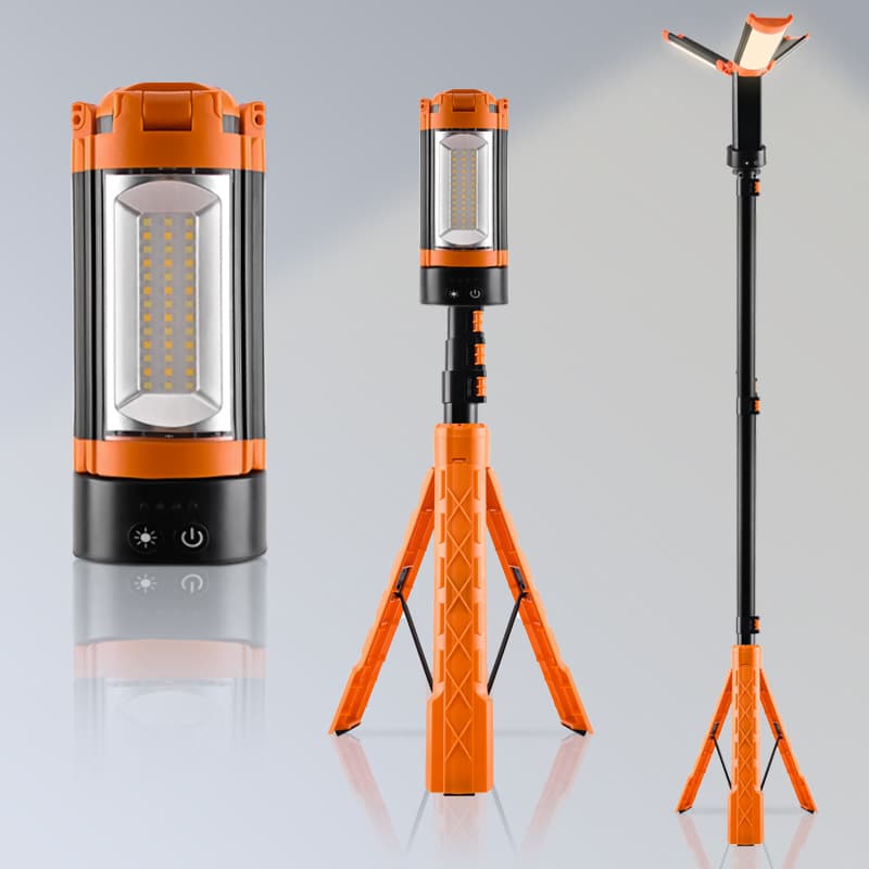 Waterproof IP44 Outdoor LED-GZD-XQZ10 20W 2200LM Collapsible Camping Light Lithium Battery Adjustable Color Temp Dimmable Bottom