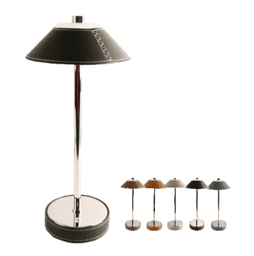 High Quality Leather Material LED-DL-H120 Multi-Color Desk Lamp Modern Design DC Power Supply for Reading Room