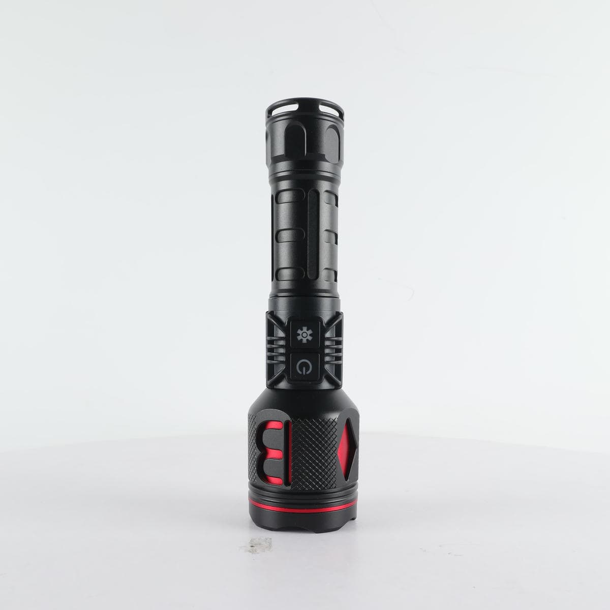 Wholesale IP44 LED Flashlight Waterproof RGB Sharp-Red Flash 400lm Work for 4 Hours ABS Aluminum Alloy Body USB for Camping