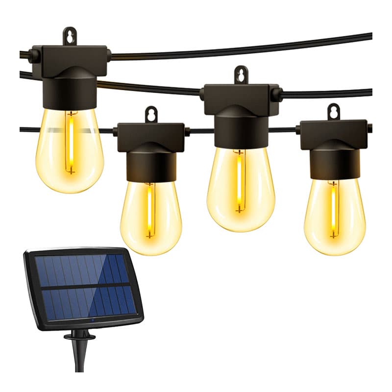 Hot Waterproof Outdoor Indoor Connectable  String Lights with S14 Edison Bulb Set for Wedding Party Bistro Solar  for Garden