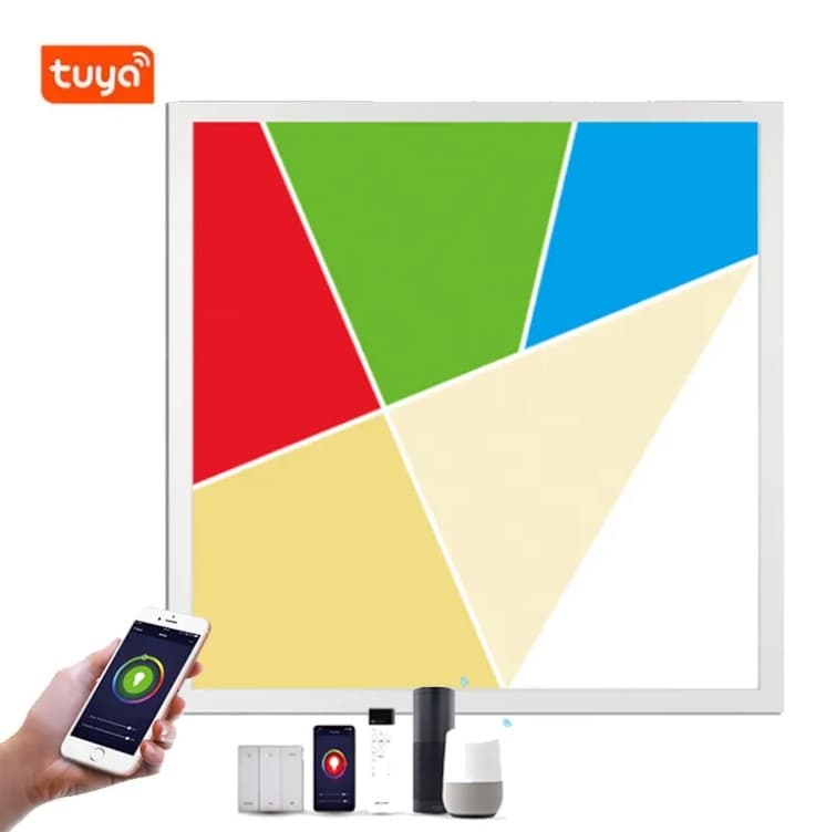 Hot Sale Smart Wifi Dimmable CCT RGB Full Spectrum Panel  Led Square Panel Led Light