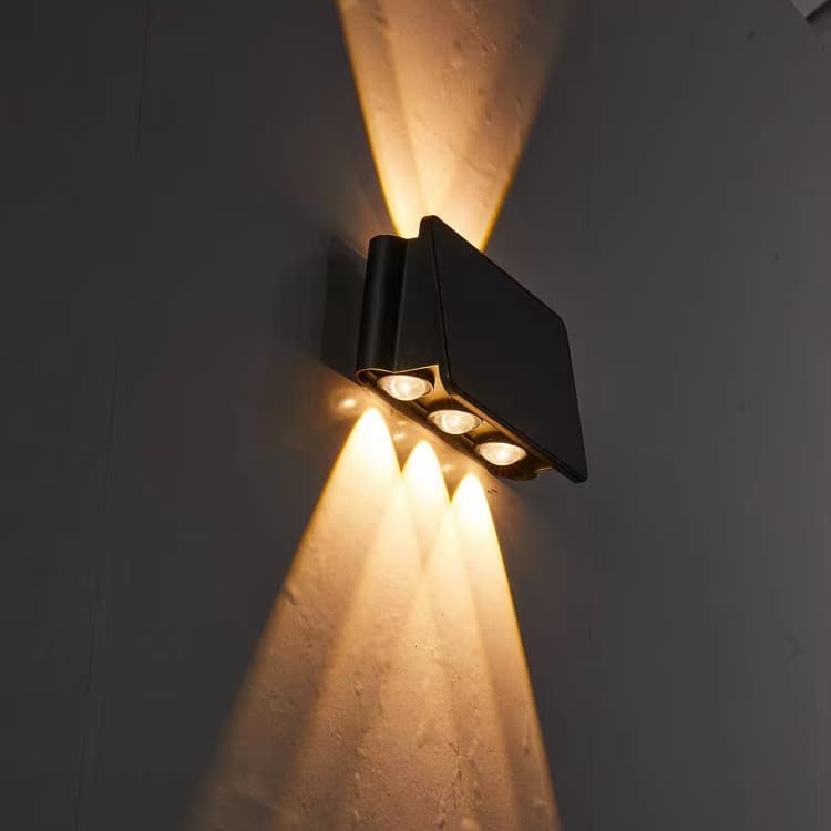 2025 Hot Sale LED Solar Wall Lamp Outdoor Waterproof IP44 Garden Wall Lights Warm White Solar Lighting for Gardens and Parks