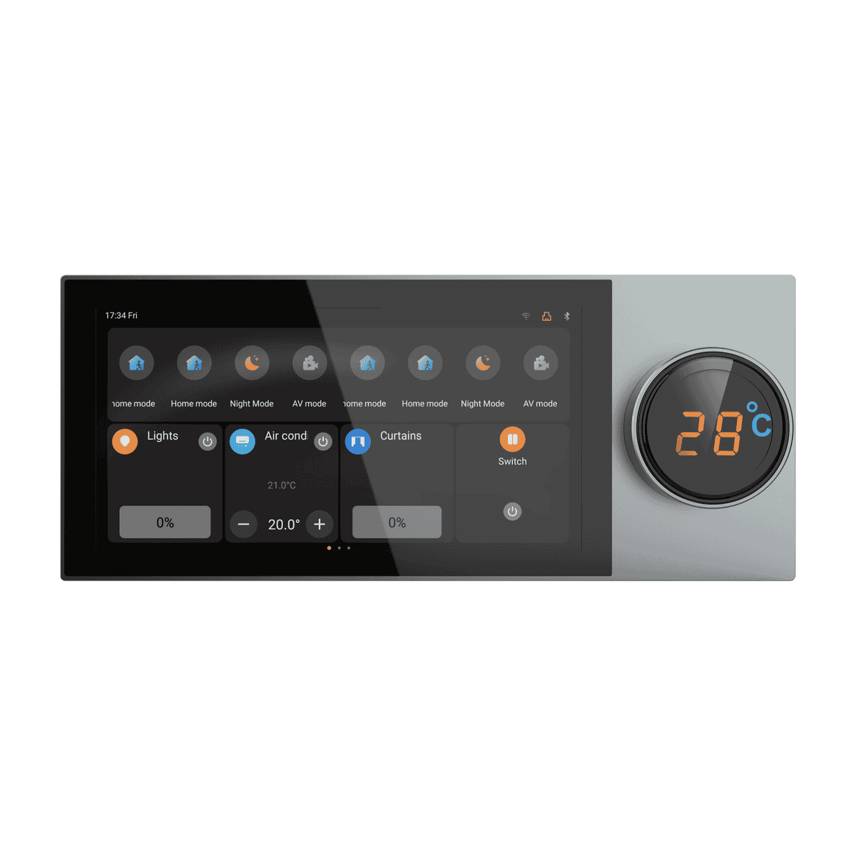 KNX 6 Inch Hotel Automation Management System Solution Smart Switch Touch Screen Wifi Gateway Control Panel