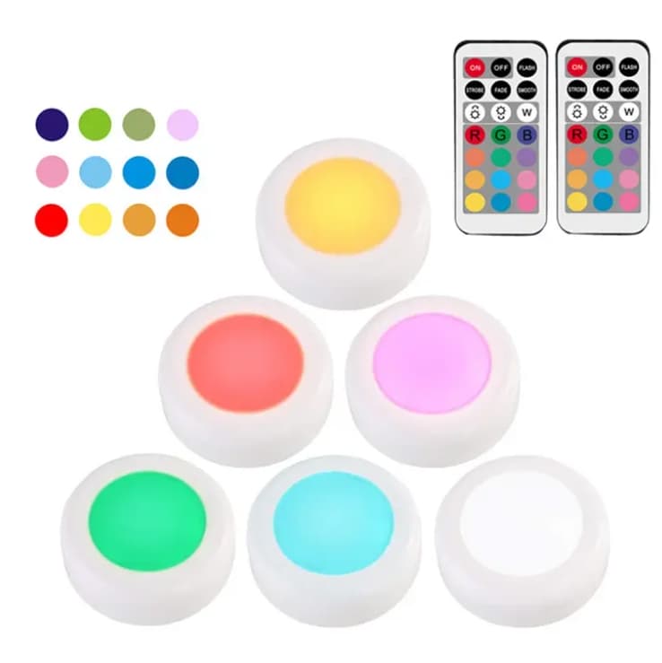 Hot Dimmable LED Puck Light Under Cabinet Night Light