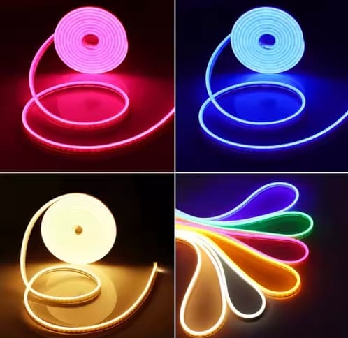 New 9W Neon Tube LED RGB Flexible Strips Lighting 12V 24V  RGB Led Neon Flex Rope Strip Lights