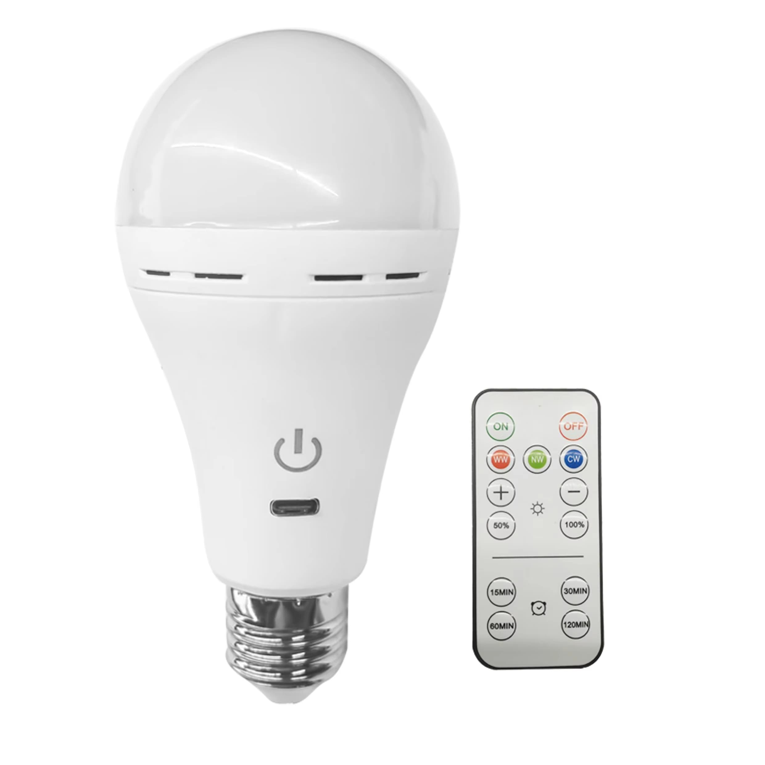 Hot Sale Adjustable LED Bulb Lights Remote Control Touch Table Bedside Wall Emergency Camping Lighting Various Color