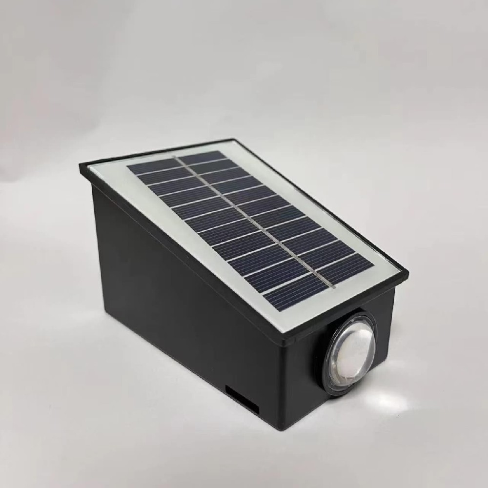 New Factory 3000K LED Solar Wall Light up and Down Solar Garden Lights ABS Waterproof Outdoor Wall Mounted