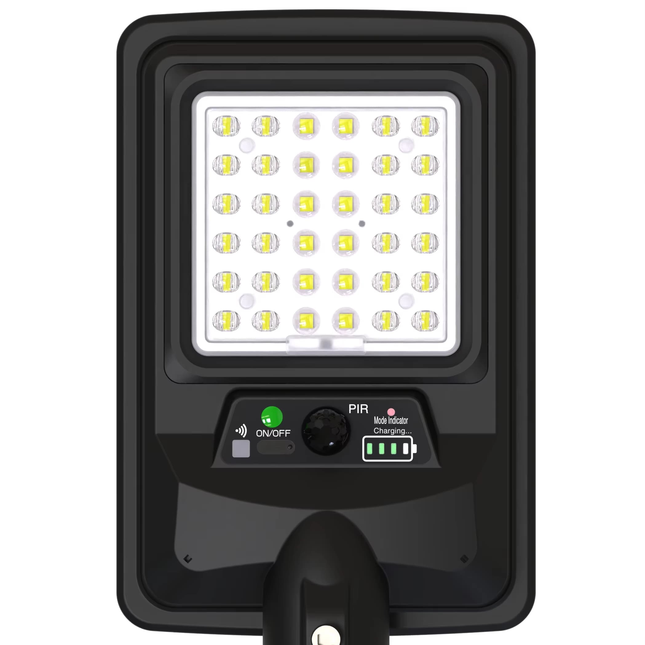 Everstar LED Solar Street Light Color IP65 Waterproof ABS Lamp Body for Outdoor Road Use With Charging Port