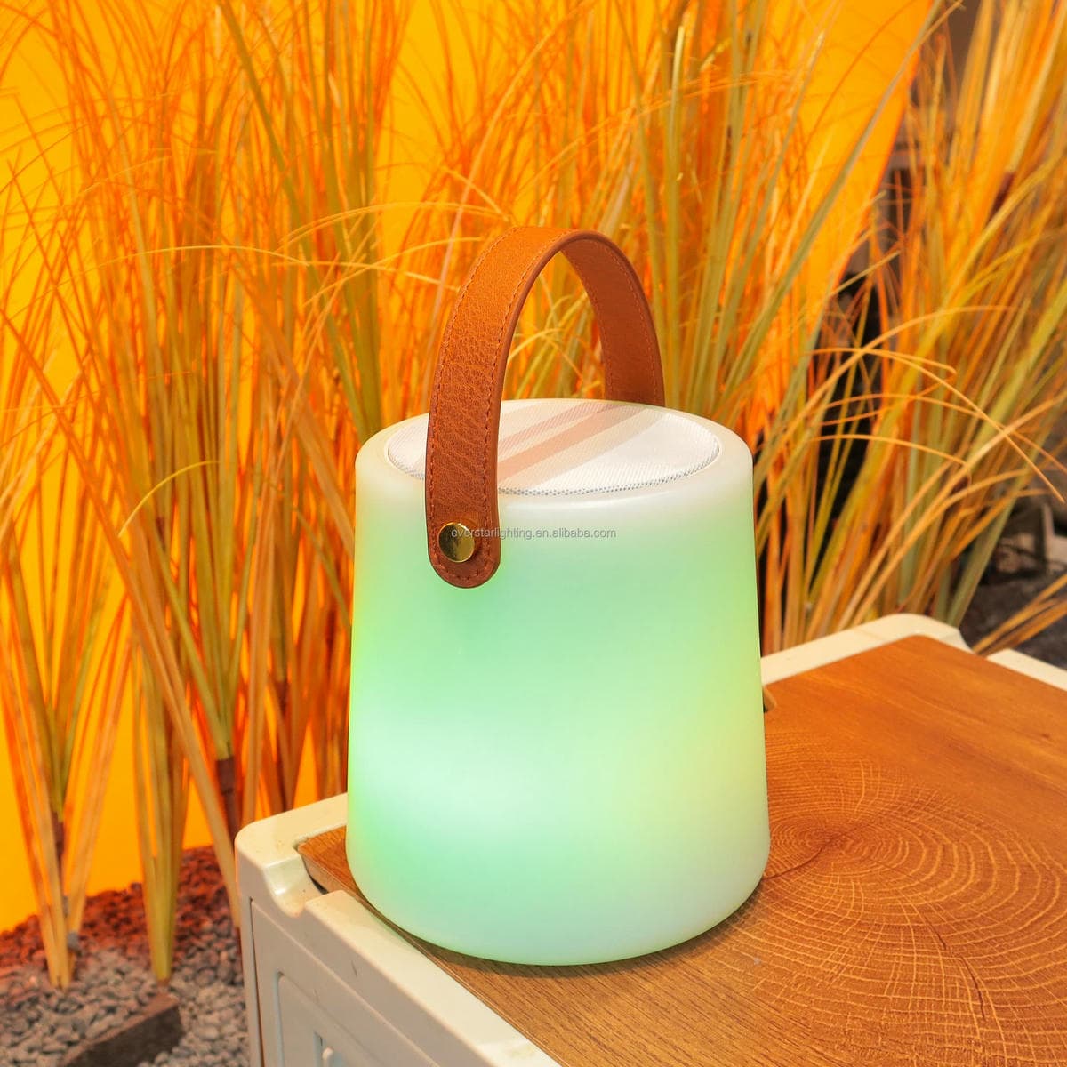 Hot Selling EVERSTAR Modern 5W Portable LED Bedroom Night Lamp Remote Control APP RGB Music Player Speaker Light Dimmable